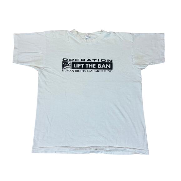 Rare Vintage Operation Lift The Ban Human Rights Campaign Fund Shirt XL